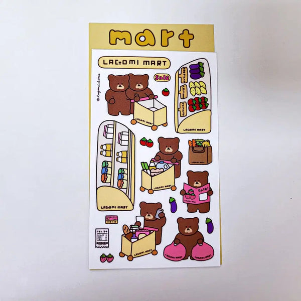 [BUNJANG] Lagom House Mart Sticker / 라고미네집 mart 스티커
