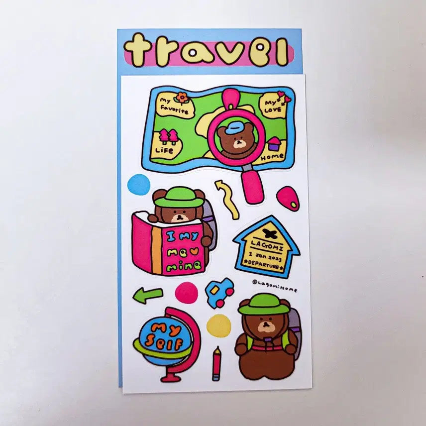 [BUNJANG] Ragomi's House Travel Sticker / 라고미네집 travel 스티커