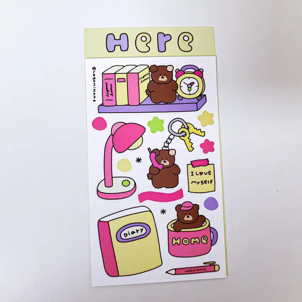 [BUNJANG] Lagomi's House Sticker Set / 라고미네집 here 스티커
