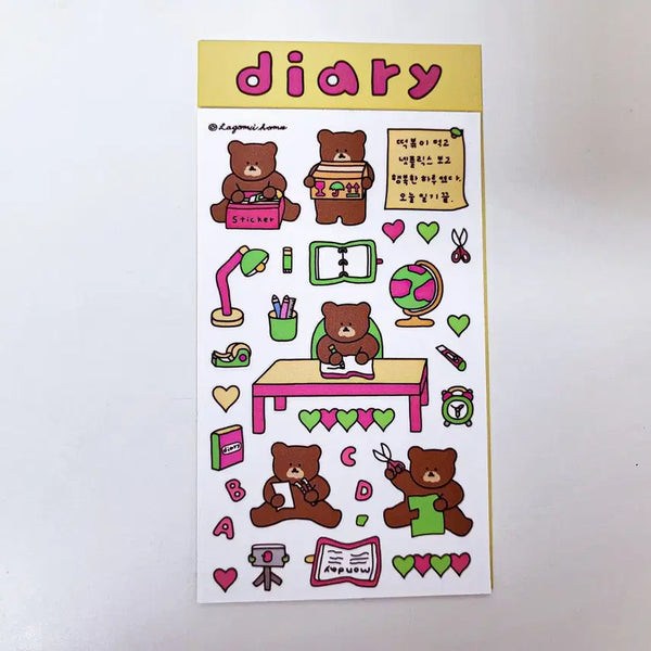 [BUNJANG] Lagomi's House Diary Sticker / 라고미네집 diary 스티커