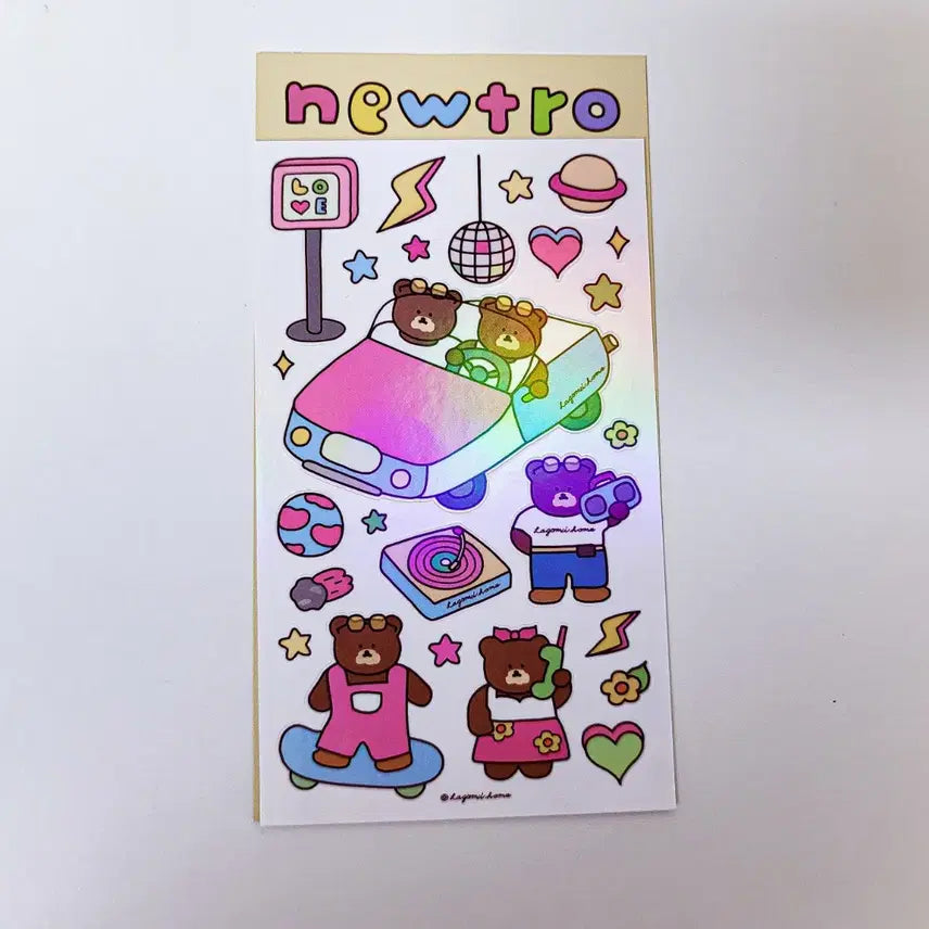 [BUNJANG] Lagom's Nethro Sticker Set / 라고미네집 newtro 스티커