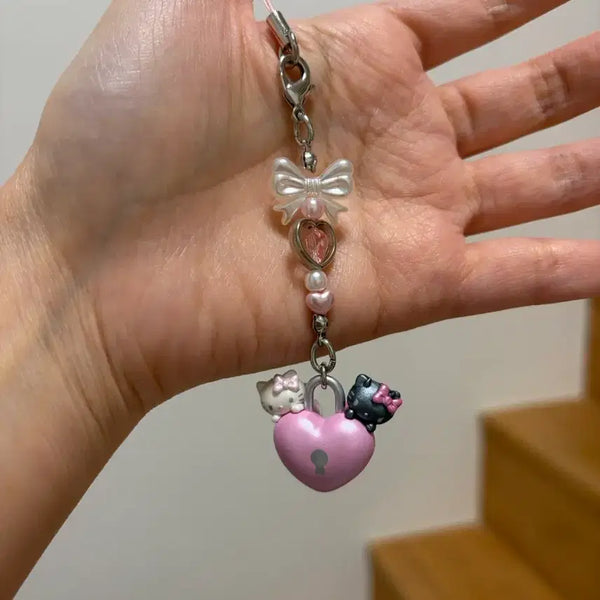 [BUNJANG] Sanrio Kitty Angel Devil Keyring / 산리오 키티 천사 악마 키링 판마