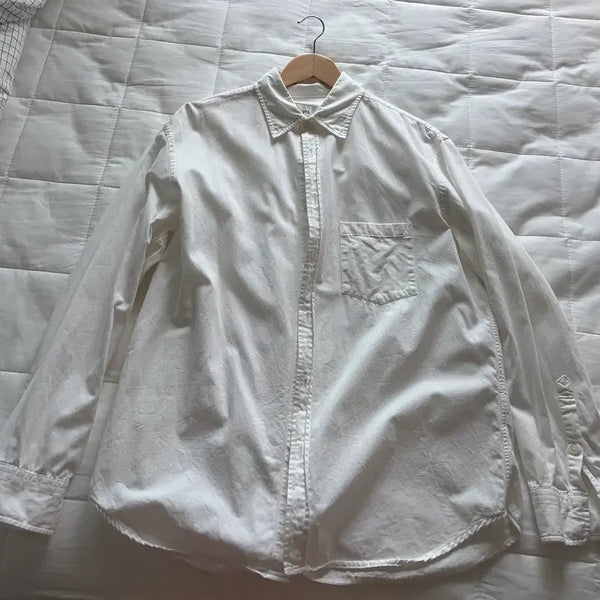 [BUNJANG] Years ago Oxford Shirt White Size 2 / 이얼즈어고 옥스포드 포이카 셔츠 화이트 2사이즈