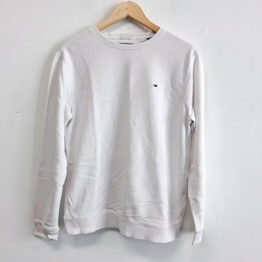 [BUNJANG] Tommy Hilfiger White Sweatshirt Small / 타미힐피거 화이트 맨투맨 S사이즈