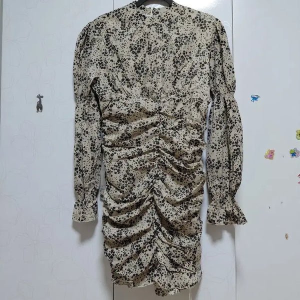 [BUNJANG] Atelier Nine Floral Pattern Pleated Dress One Size / (새상품)에틀리 나인 원피스 프리사이즈