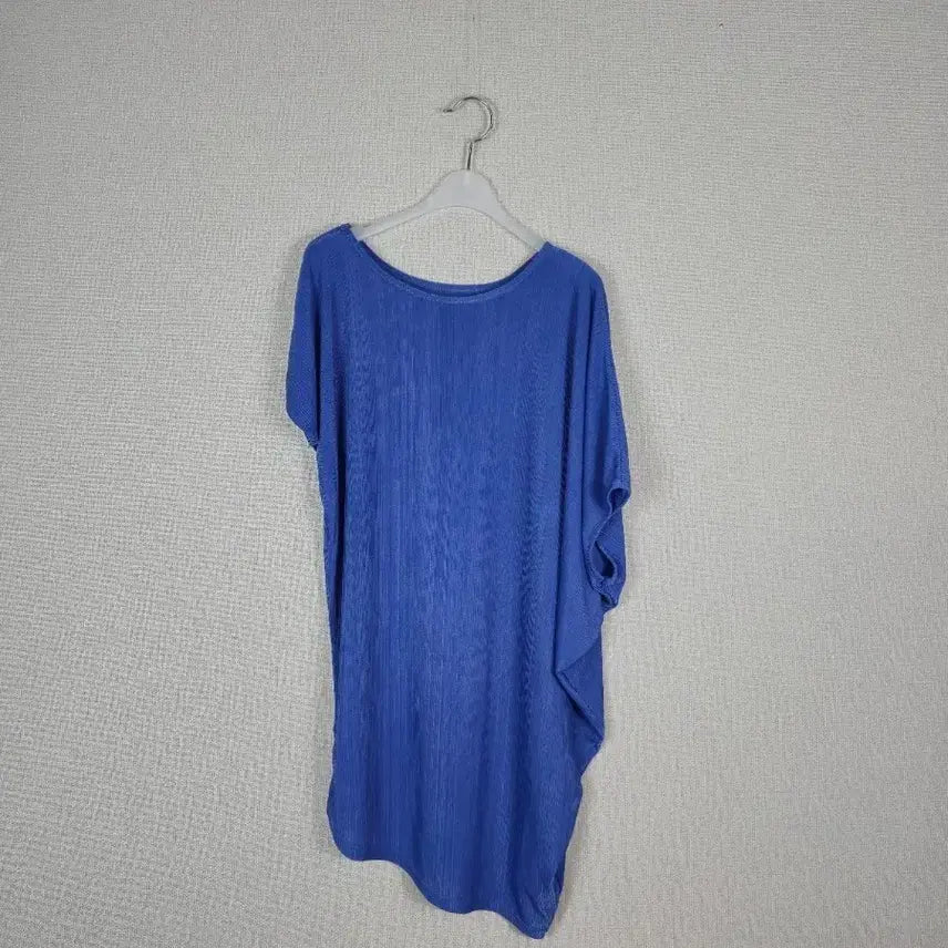[BUNJANG] Asymmetrical Blue Loose Fit Long Top / (#77,88추천)언발란스 블루 루즈핏 롱 상의