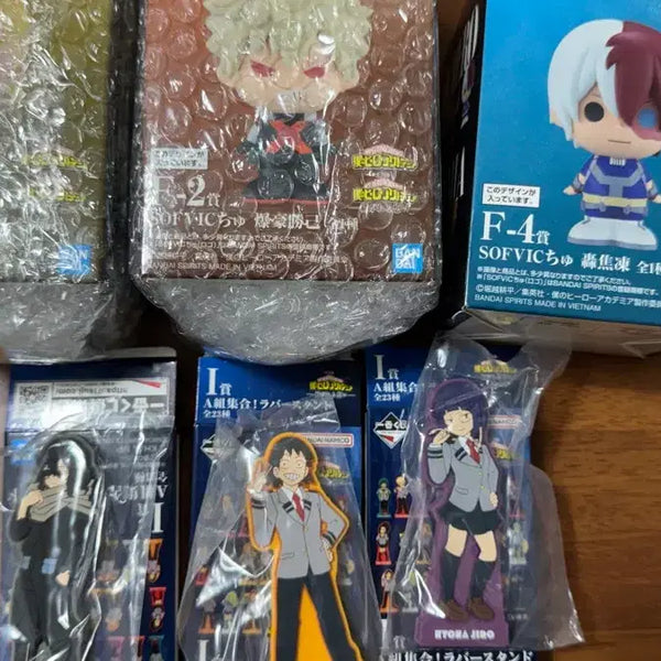 [BUNJANG] My Hero Academia F Prize Soft Vinyl Figures & I Prize Rubber Charms / 나히아 F상 소프비3종 지로, 아이자와, 세로 러버참