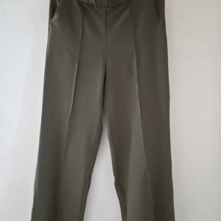 [BUNJANG] Khaki Wide Slacks (Summer) - Size 77 / 여름용 카키색 와이드 슬랙스 (새상품)