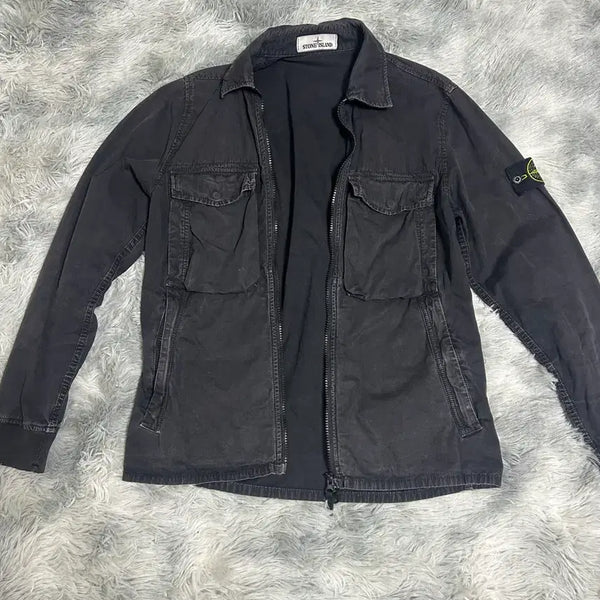 [BUNJANG] Stone Overshirt Jacket / 스톤 오버셔츠 자켓 S