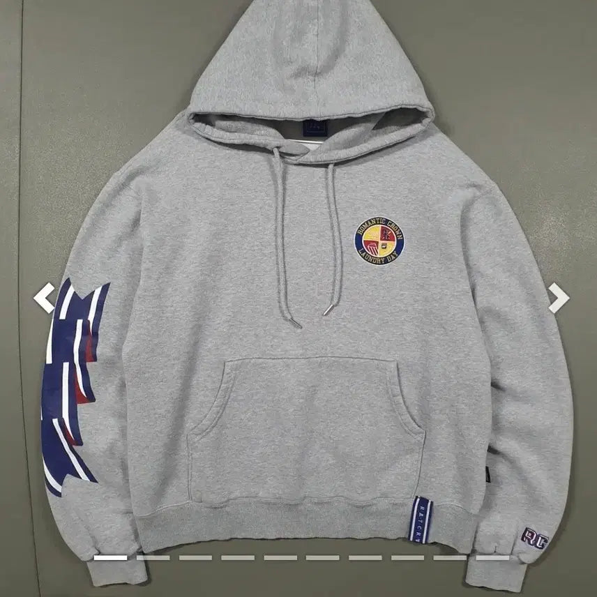 [BUNJANG] Romantic Crown Hoodie Gray L (95-100) / 로맨틱크라운 후드티 그레이 L 95ㅡ100 무신사 상태 좋아요7만5천