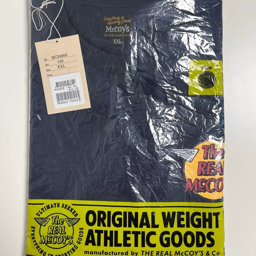 [BUNJANG] Real McCoy Logo Long Sleeve T-Shirt Navy XXL / [XXL] 리얼맥코이 로고 롱슬리브 티셔츠 네이비 새제품