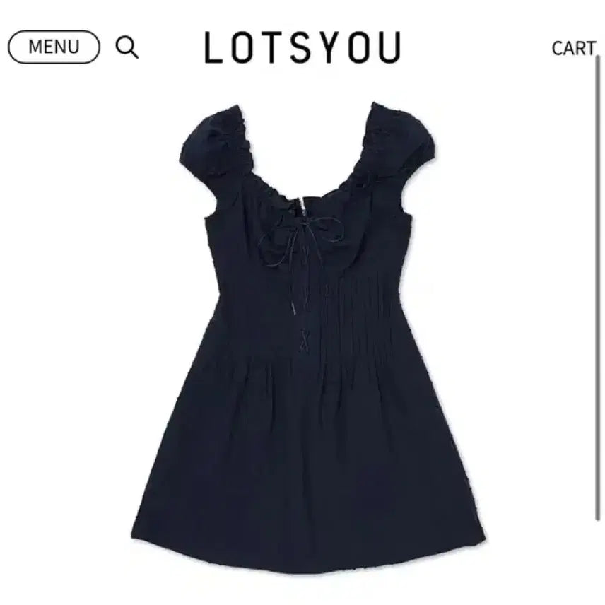 [BUNJANG] LOTSYOU Fiona Dress Navy / LOTSYOU 라츠유 피오나 드레스 네이비