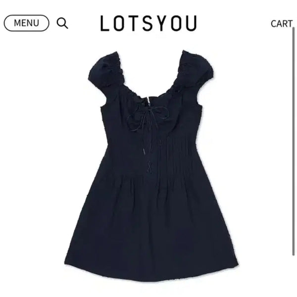 [BUNJANG] LOTSYOU Fiona Dress Navy / LOTSYOU 라츠유 피오나 드레스 네이비