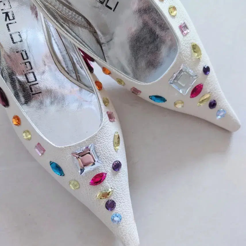 [BUNJANG] Giancarlo Paoli Italian Luxury Jewel Sandals / 이태리명품 GIANCARLO PAOLI 보석샌들