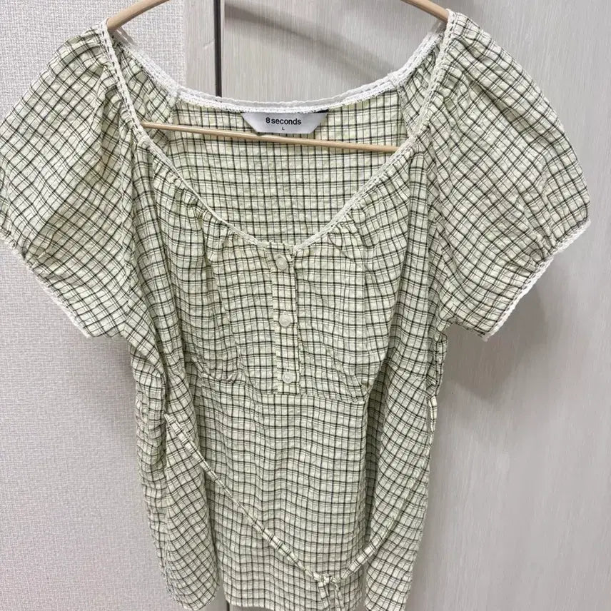 [BUNJANG] 8seconds Checkered Blouse / (새상품)에잇세컨즈 체크블라우스