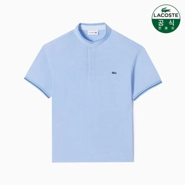 [BUNJANG] Lacoste Men's Henry Neck Short Sleeve T-Shirt / [6(110)] 라코스테 남성 헨리넥 반팔 티셔츠 새제품