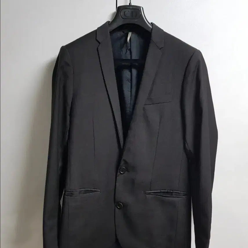 [BUNJANG] Dior Homme Slim Collar Blazer Charcoal Grey Jacket Size 46 / 디올옴므 슬림카라 블레이저 차콜 그레이 자켓 46사이즈