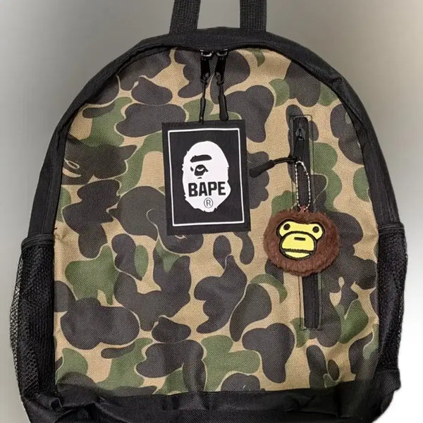 [BUNJANG] BAPE Backpack (20L) with Keyring - Authentic / 베이프 백팩 정품(키링포함)새제품(20L)