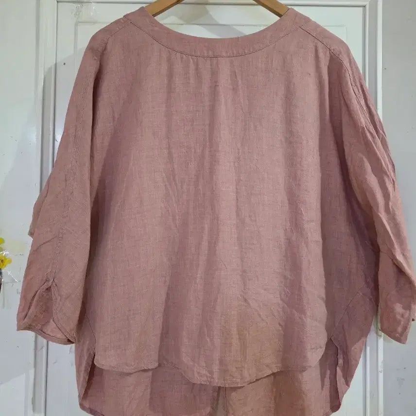 [BUNJANG] Linen Blouse - Summer, Plus Size, Elegant Design / 여름 시원한  빅사이즈  고급스러운  디자인이쁜  마  린넨   블라우스