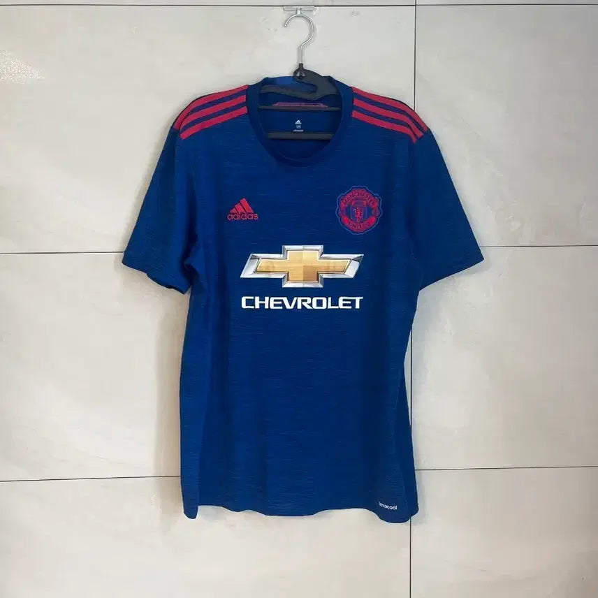 [BUNJANG] Adidas Manchester United 16-17 No-Name Jersey (Size 105) / 16-17 아디다스X맨체스터 유나이티드 노마킹 유니폼 [105]
