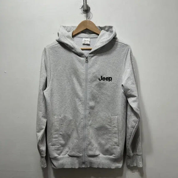 [BUNJANG] Jeep Hooded Zip-Up Gray M / 지프 후드 집업 그레이 M