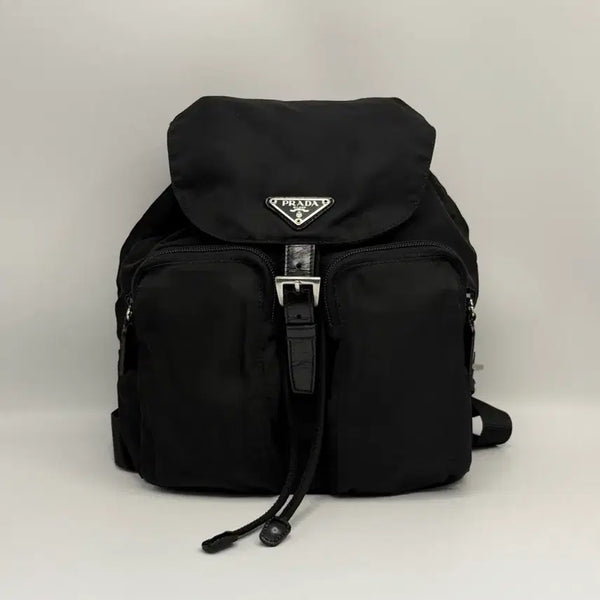 [BUNJANG] Prada Small Two Pocket Nylon Backpack / [정품보증서] 프라다 투포켓 나일론 백팩 스몰