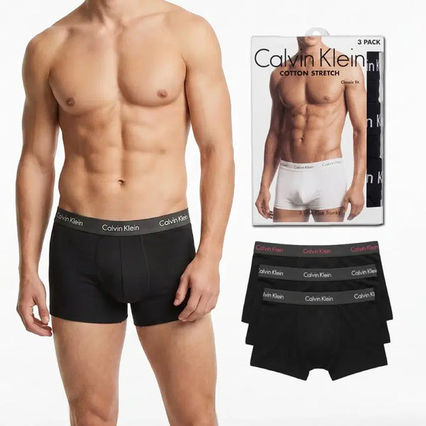[BUNJANG] Calvin Klein Men's Cotton Stretch Underwear Droz Set (3-Pack) / 정품 남성 Calvin Klein 코튼스트레치 언더웨어 드로즈 3 종세트