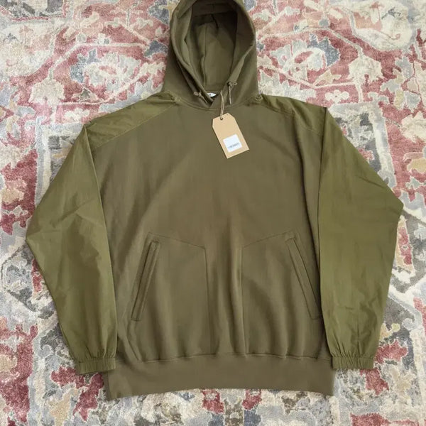 [BUNJANG] Eastlogue 21SS Archive Nylon Hooded Pullover Olive XL (Deadstock) / [이스트로그] 21SS 아카이브 나일론 후드 올리브 XL (데드스탁)