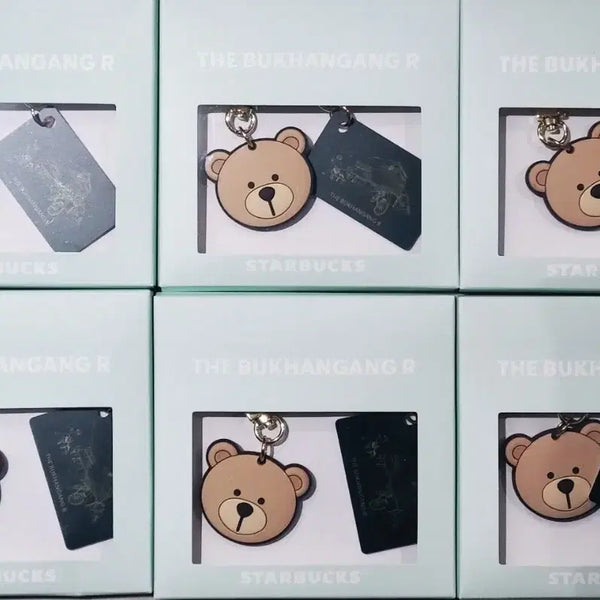 [BUNJANG] Starbucks The Book Hangang Rechargeable Name Tag Bearista Keychain / 스타벅스 더북한강R 카드 충전식 네임택 베어리스타 키체인 키링 박스미개봉