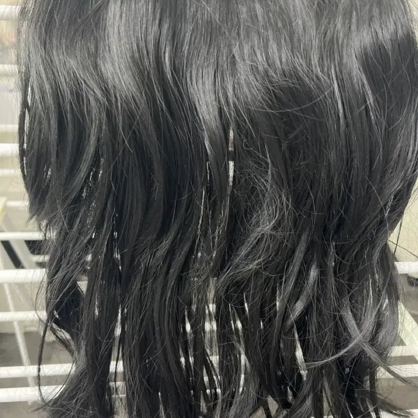 [BUNJANG] Black Clip-In Half Wig 40cm / 블랙 클립형 붙임머리 40cm 반가발