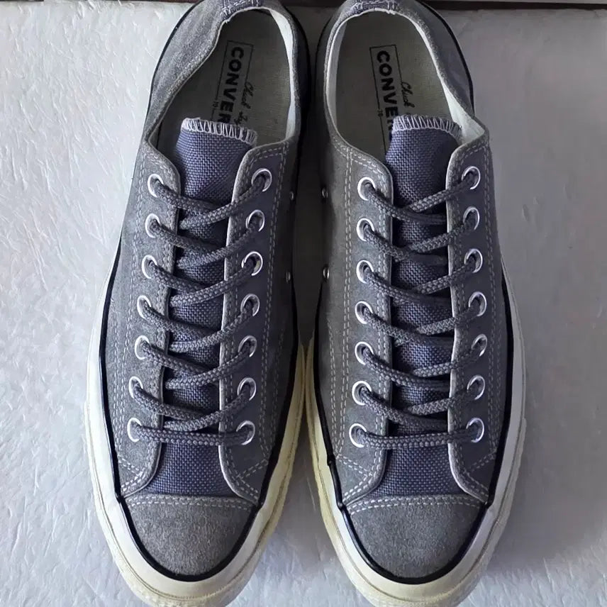 [BUNJANG] Converse Chuck 70 Classic Low Mason Grey Rope Lace Sneakers / [270] 컨버스 척70 클래식 로우 메이슨 그레이 로프레이스ㅡ최저가