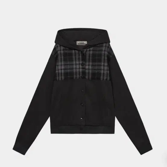 [BUNJANG] Saros Check Jacket Charcoal / 사로스 saros 체크 자켓 차콜