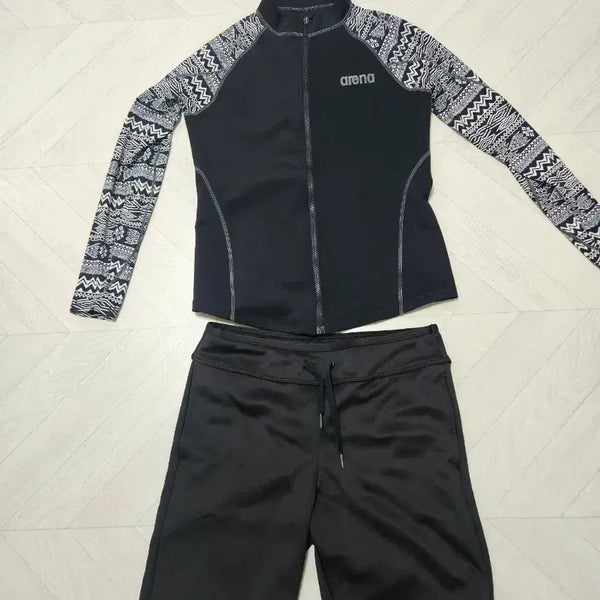 [BUNJANG] Arena Men's Rash Guard Set Size 95 / 아레나레쉬가드 95사이즈