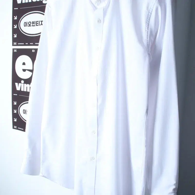 [BUNJANG] ZIOZIA White Plain Dress Shirt / (L) 지오지아 셔츠 남방 정장셔츠 화이트 무지 놈코어-81FE