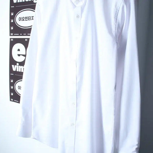 [BUNJANG] ZIOZIA White Plain Dress Shirt / (L) 지오지아 셔츠 남방 정장셔츠 화이트 무지 놈코어-81FE