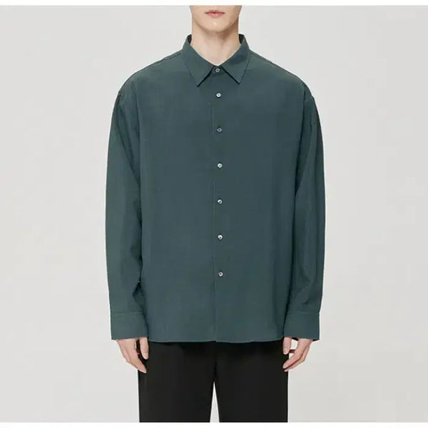 [BUNJANG] Inspector Linen Shirt Teal Green Size 95 / 인스펙터 린넨 셔츠 [틸그린 95]
