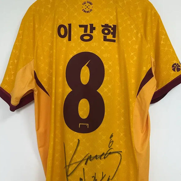 [BUNJANG] Gwangju FC Lee Kang-Hyun Signed Player Jersey XL / 광주FC 이강현 선수 마킹 유니폼