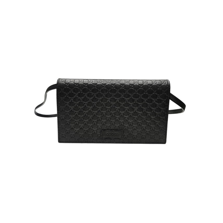 [BUNJANG] Gucci Microguccissima Clutch Crossbody Bag Black / 구찌 마이크로 시마 클러치 크로스백