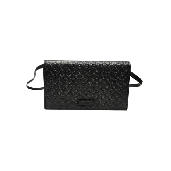 [BUNJANG] Gucci Microguccissima Clutch Crossbody Bag Black / 구찌 마이크로 시마 클러치 크로스백