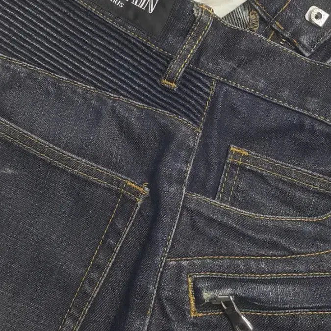 [BUNJANG] BALMAIN Biker Jeans (Slight Stretch) Size 30-31 / BALMAIN 발망(약스판) 바이커진 30~31인치(No.381)해외판!
