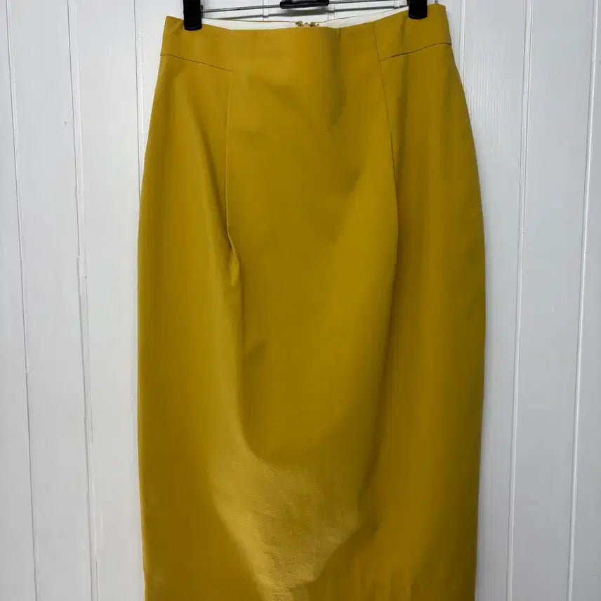 [BUNJANG] It Michaa Mustard Yellow H-Line Skirt Size 67 (25-inch) / 잇미샤 머스타드 옐로우 H라인 스커트 67(25인치)  자