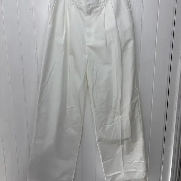 [BUNJANG] Atelier Nine White Wide Pants (M / 26-27 Inch) / 아뜰리에나인 화이트 와이드 팬츠M(26-27인치)  자