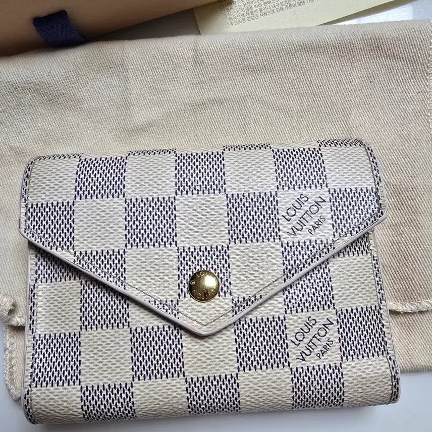 [BUNJANG] Louis Vuitton Damier Ebene Pink Coin Purse Wallet / [정품] 루이비통 다미에 핑크 지갑