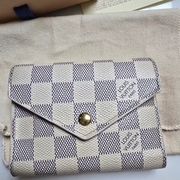 [BUNJANG] Louis Vuitton Damier Ebene Pink Coin Purse Wallet / [정품] 루이비통 다미에 핑크 지갑