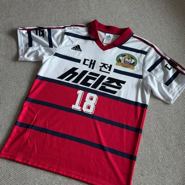 [BUNJANG] Daejeon Citizen 98-00 Away Replica Football Jersey #18 Kim Eun-jung (Size L) / [L] 98-00 대전시티즌 어웨이 유니폼 #18 김은중