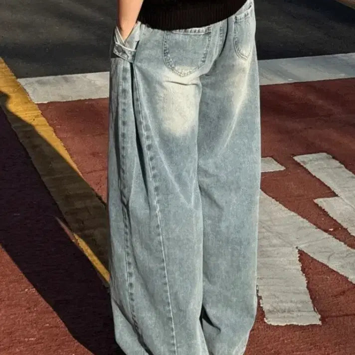 [BUNJANG] Side Snap Balloon Denim Pants / [기획데님] 사이드 스냅 벌룬 데님팬츠