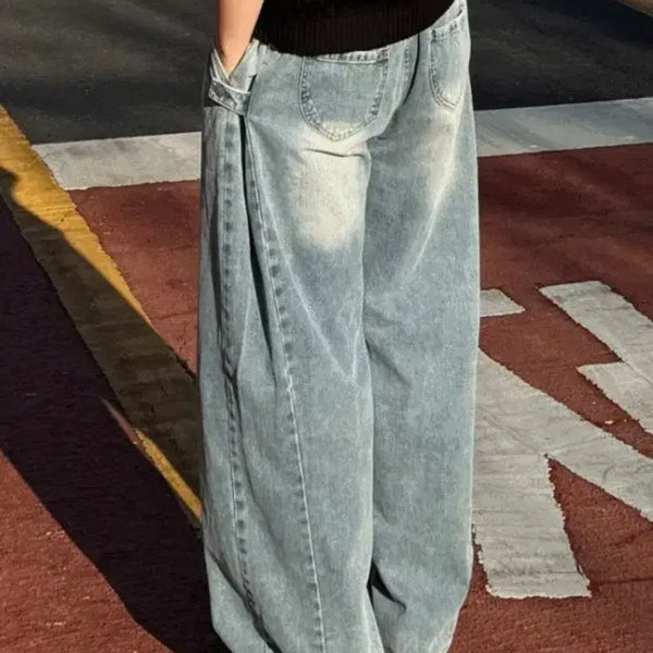 [BUNJANG] Side Snap Balloon Denim Pants / [기획데님] 사이드 스냅 벌룬 데님팬츠