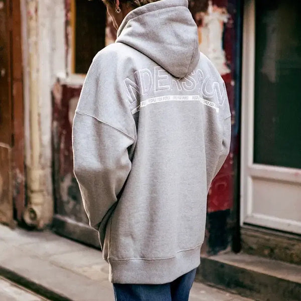 [BUNJANG] Andersson Bell 16FW Archive Oversized Hoodie Melange Grey XL / [앤더슨벨] 16FW 파워투더피플 아카이브 오버핏 후드 그레이 XL
