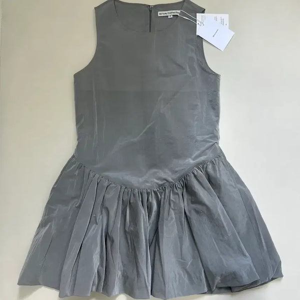 [BUNJANG] PPB Volume Mini Dress Gray / (새상품) PPB 볼륨 원피스