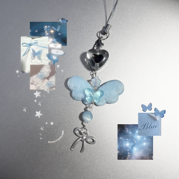 [BUNJANG] Angel Heart Beaded Charm / 영롱한 하늘하늘 엔젤 하트 비즈키링